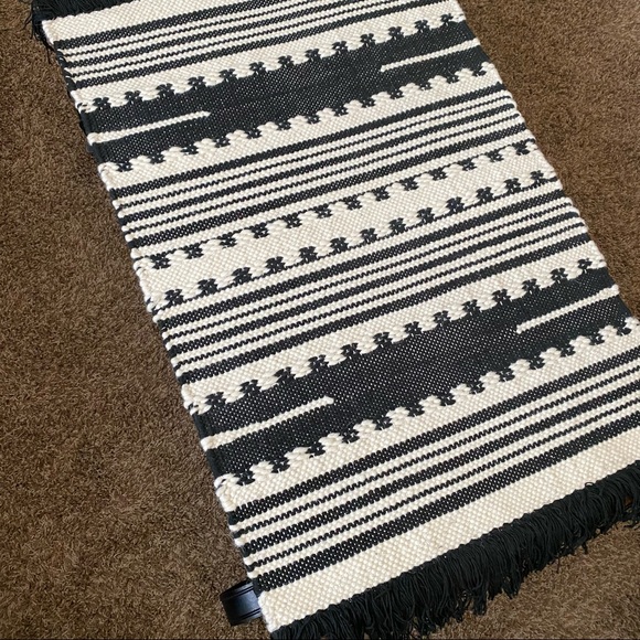 Target Other 2x3 Sylviidae Striped Woven Accent Rug Black Opalhouse